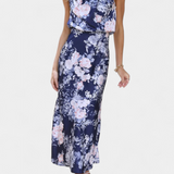 Lisa | Abito Maxi Halter Floreale