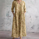 Saule | Vestito Estivo con Motivo Floreale