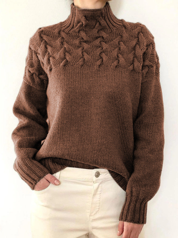 Elena | Maglione Collo Alto Caldo