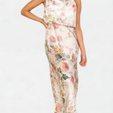 Lisa | Abito Maxi Halter Floreale