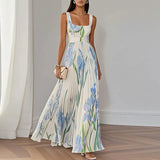 Alessia™ | Abito Maxi Plissettato