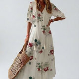 Élodie™ | Maxi Abito Floreale Elegante