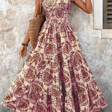 Lorena | Maxi Abito Barocco con Scollo a V