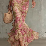 Mae | Abito Maxi Vintage Maniche Balloon