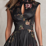 Patricia | Abito Midi Satin Nero