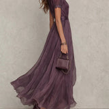 Primrose™ | Abito Maxi con Dettagli in Pizzo