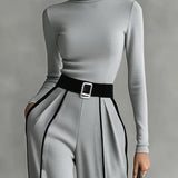 Vera™ | Completo Chic con Dettaglio a Contrasto