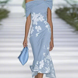 Frederique | Abito Chic con Motivo Floreale