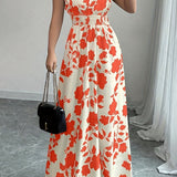 Daniela | Abito Floreale Maxi