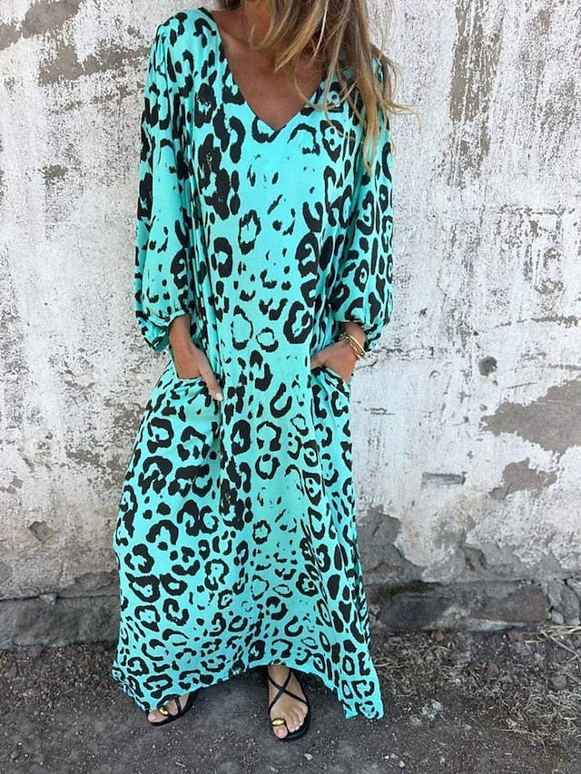 Jessa - Abito Maxi Leopardo
