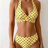 Sofia | Bikini Pois Halter