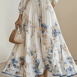Amalia | Abito Maxi Chiffon Bianco