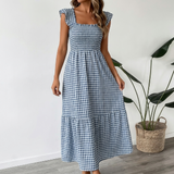 Vera | Abito Quadri Maxi