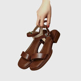 Kaia - Sandales en cuir orthopédique