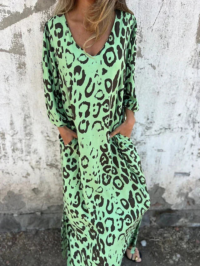 Jessa - Abito Maxi Leopardo