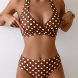 Sofia | Bikini Pois Halter