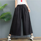 AMELINA – PANTALONI IN LINO PLISSÉ COMFORT FIT
