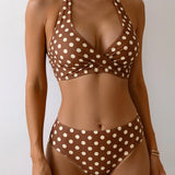 Sofia | Bikini Pois Halter
