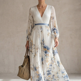 Amalia | Abito Maxi Chiffon Bianco