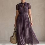 Primrose™ | Abito Maxi con Dettagli in Pizzo