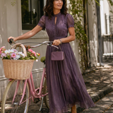 Primrose™ | Abito Maxi con Dettagli in Pizzo