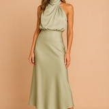 Selena | Abito Satinato Halter