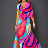 Emilia | Elegante Vestito con Motivo Floreale