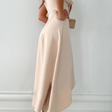 Sophia | Abito Satin Volant