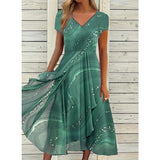 Lyanne™ | Vestito Midi con Scollatura a V Elegante