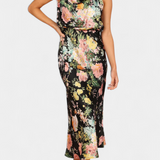 Lisa | Abito Maxi Halter Floreale
