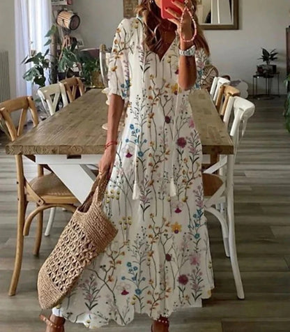 Michaela - Abito Boho con Copertura per la Pancia