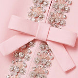 Aria™ | Abito Elegante con Cristalli e Fiocco